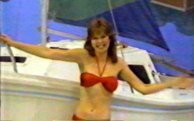 Holly Hallstrom in Red Bikini