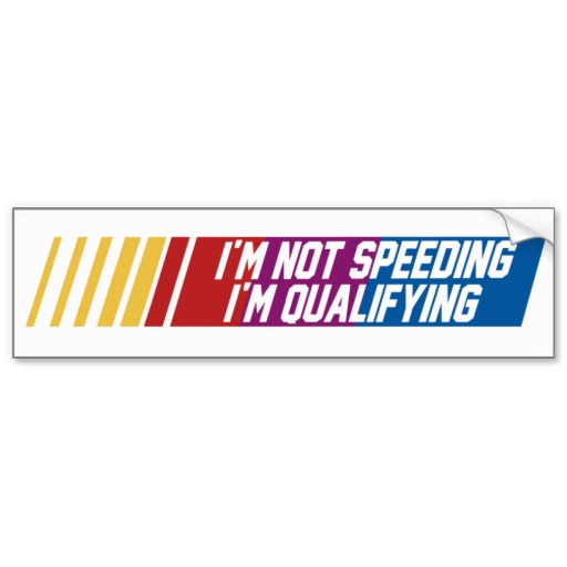 IM NOT SPEEDING