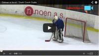 Most hockey goalies drink beer after the game, but not this one.  He decided to have some beers before the game, and it is hilarious to watch.