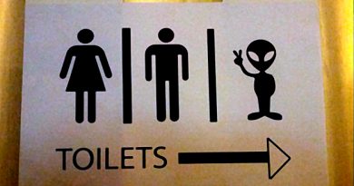 Alien Toilet Signs