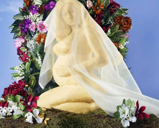 Beyonce Cheese sculpture