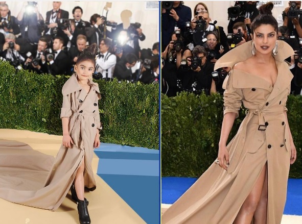 Priyanka Chopra's look at the 2017 Met Gala. Priyanka Chopra's look at the 2017 Met Gala.