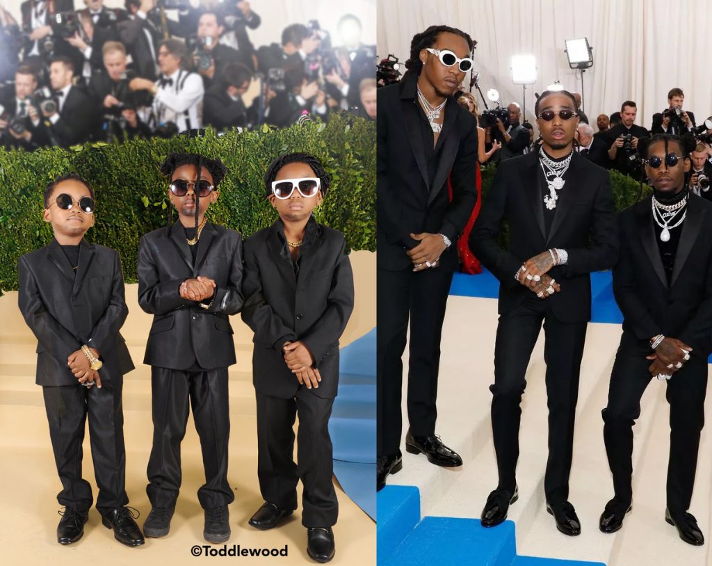Migos' look at the 2017 Met Gala. Migos' look at the 2017 Met Gala.